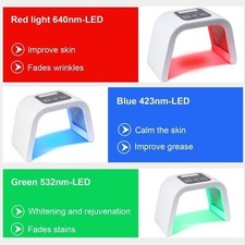 7 Farben Photon LED Licht Therapie Gesichtsmaske PDT Photon Therapie Hautpflege