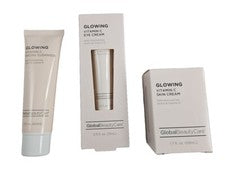 NUEVO Global Beauty Care BRILLANTE Vitamina C Crema para la Piel Crema para Ojos y Limpiador Facial