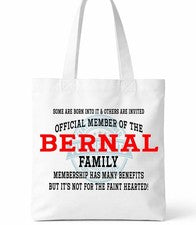 Bolso de Mano Familia Clan Bernal Shopper Regalo Reunión Personalizado