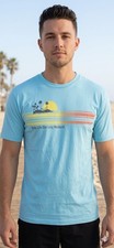 $45 TOMMY BAHAMA Azul Cielo FINES DE SEMANA LARGO Calce Relajado Manga Corta Camiseta Nueva con Etiquetas