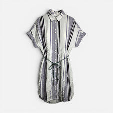 KHUJO Damen Kleid Modell: Aszenta Weiß/Lila S