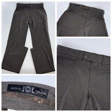 Pantalones Joseph Abboud Joe 30x37 Gris Lana Elastizados Calce Extra Ajustado Nuevos Sin Etiquetas YGI S4-107