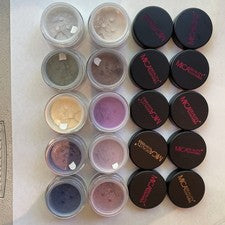 Sombra de ojos en polvo brillante MICA Beauty Cosmetics 2,5 gm cada una, lote de 10 combo A