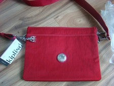 Nuevo con etiquetas Bolso Bandolera Kipling RIRI Vino Tinto 10.5" x 7.5"