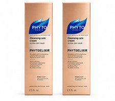 PHYTO Phytoelixir Crema Limpiadora Cuidado Duo - Cabello Ultra Seco | 2 x 2,5 fl oz
