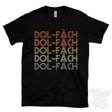 CAMISETA ESTILO RETRO REPETIDA DOL-FÜCH para hombre y mujer Reino Unido top name regalo