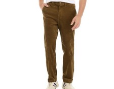 Nuevos Pantalones Para Hombre Nautica Marrón Clásicos Pana Estilo Aparejo 36x34-NUEVOS CON ETIQUETAS
