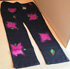 Pantalones de mezclilla elásticos ajustados negros Ministry of Fashion MOF 1886 para hombre nuevos con etiquetas