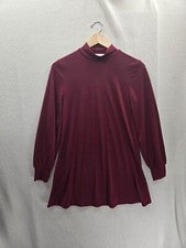 Mini vestido recto rojo cuello alto BCBGeneration para mujer S