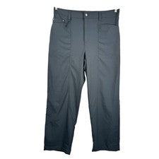 Pantalones ZARA Hombres Gris Frente Plano Estilo Chino Relajado Utilidad Carga Años 90 Talla 36