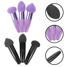 6 piezas bolígrafos esponja maquillaje belleza pinceles de látex para aplicación cosmética
