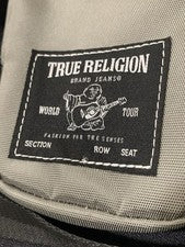 Bolso Bandolera True Religion Gris Parche Buda Nuevo Con Etiquetas