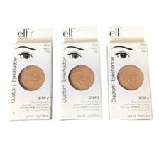 Lote de 3 ELF e.l.f. Sombra de ojos personalizada 0,05 oz/1,5 g - Peach Fizz 2516 color NUEVO