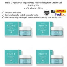 Helia-D Hydramax Vegano Hidratación Profunda Crema Facial para Piel Seca x4