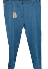 Xagon Hombre Rayas Azules Hombre Vestido Informal Italia Pantalones Talla US 38 EU 54