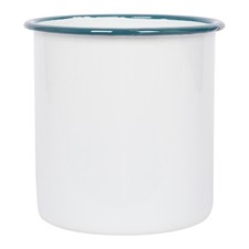 Soporte para utensilios esmalte blanco - 15,5 cm - verde