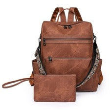 Moda para mujeres Mochila Cartera Gran Capacidad Viaje Bolsos Convertible Bolso