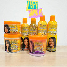 Mega Growth Cuidado del Cabello Set de 7 - Champú, Aceites y Acondicionadores