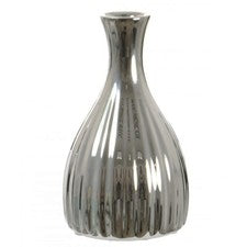 Jarrón de plata con bombilla espejada (15 cm) tarro decoración del hogar decoración adorno