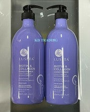 (2-Pk) LUSETA ~ ACONDICIONADOR BIOTINA Y COLÁGENO Fortalece y Espesa Cabello Fino Seco