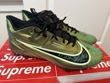 Botines de fútbol Nike Vapor Edge Elite 360 2 'Aliens' dorados PE, talla 13 FJ2947-700