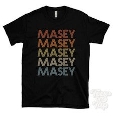 CAMISETA MASEY ESTILO RETRO REPETIDO Hombre y Mujer Novedad Genial Nombre Regalo