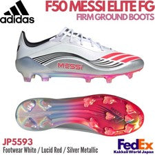Botines de fútbol Adidas F50 MESSI ELITE FG calzado blanco/rojo lúcido JP5593 ¡NUEVO!