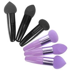 6 piezas bolígrafos de esponja de maquillaje portátiles Beauty Puff látex accesorios cosméticos