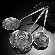 Cuchara skimmer de cocina apta para lavavajillas remaches reforzados