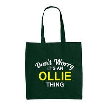 Don' T Worry It's An Ollie Cosa - Lienzo Bolsa - Apellido Traje Nombre Familia