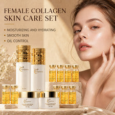 Set Cuidado Facial Anti Edad Colágeno y Baba de Caracol Hidratante Mujer