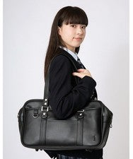EASTBOY Bolso Escolar Cuero Sintético A4 Tamaño Negro Japón