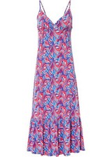 Nuevo Vestido Camisa con Volantes T. 40/42 Rosa Vestido de Verano Vestido Midi Vestido Casual