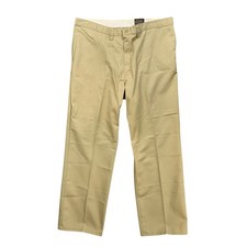 Pantalones Dickies Para Hombre 42 Caqui Industrial Mezcla Algodón Pierna Recta Trabajo Chino