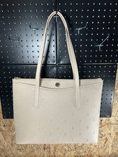 Cartera de mano Tommy Hilfiger beige para mujer nueva con etiquetas, cremalleras cerradas, mucho espacio