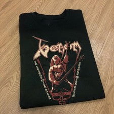 Camisa Estilo Vintage Banda Veneno En Liga con Satanás Unisex Todas las Tallas LO483