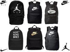 Nike Mochila Deportiva Mochila Heritage Negra Gimnasio Escuela Informal Bolso de Todos los Días