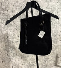 Bolso de mano de diseñador de lona negro vintage Neiman Marcus para mujer