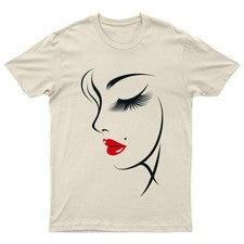 Camiseta gráfica de moda arte facial minimalista para mujer Camiseta para hom...
