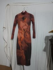 moda nova mujer más bonita mini vestido acanalado d7131 mostaza talla s (led4)