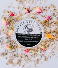 Crema hidratante facial orgánica AGELESS: rosa lavanda/jazmín naranja dulce/sin aroma