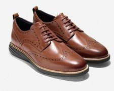 Cole Haan GrandEvolution C26385 Punta de Ala Oxford Zapatos Tostado Reino Unido 11 UE 45