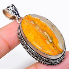 Colgante de joyería de plata esterlina 925 hecho a mano con piedras...