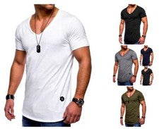 La Camisa De Manga Camiseta Corta De Algodón Para Hombres Verano Casual Moda