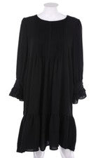 VERO MODA Kleid Damenkleid Volants M schwarz NEU #2700