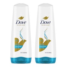 (2) Acondicionador de cabello fino hidratante oxígeno Dove Ultra Care 12 oz DESCONTINUADO DIFÍCIL DE ENCONTRAR