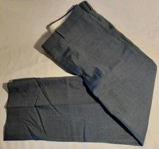 Hombres Kenneth Cole Awearness Mediano Azul Lana Spandex Forrado Traje Pantalones 34x27 Nuevo sin Etiquetas