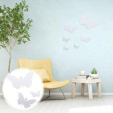 1 Juego de Adhesivos de Pared Acrílicos Mariposas Pegatinas Espejo Moderno para Decoración de Pared del Hogar
