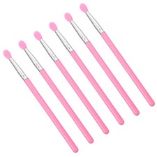 Kit de 6 brochas de maquillaje de belleza aplicadores de lápiz labial silicona para
