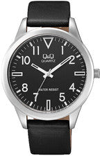 Reloj de pulsera reloj para hombres reloj para hombres correa de cuero sintético reloj analógico 3 ATM Q&Q by Citizen